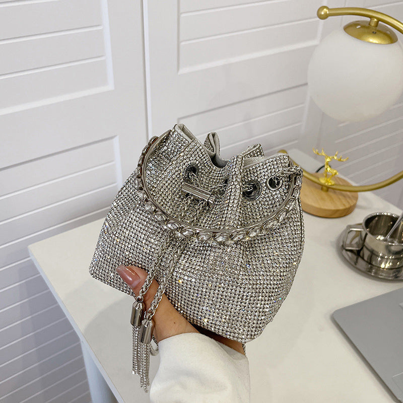 LoungeYard | Diamond Drawstring Bucket Bag — product view 4
