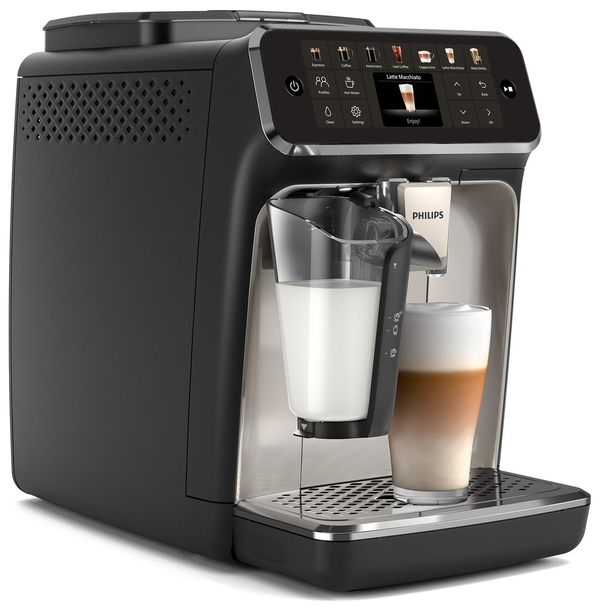 Fully Automatic Espresso Machine with LatteGo Milk Frother — product view 5
