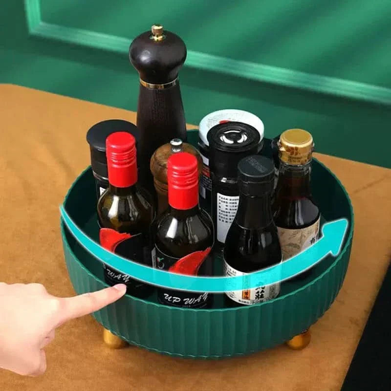 LoungeYard | 360° ROTATION ORGANIZER – Rotatable storage assistant for kitchen, bathroom & office with space-saving design — product view 4