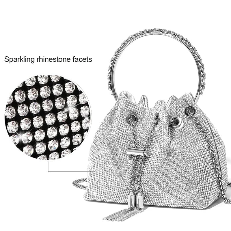 LoungeYard | Diamond Drawstring Bucket Bag — product view 5