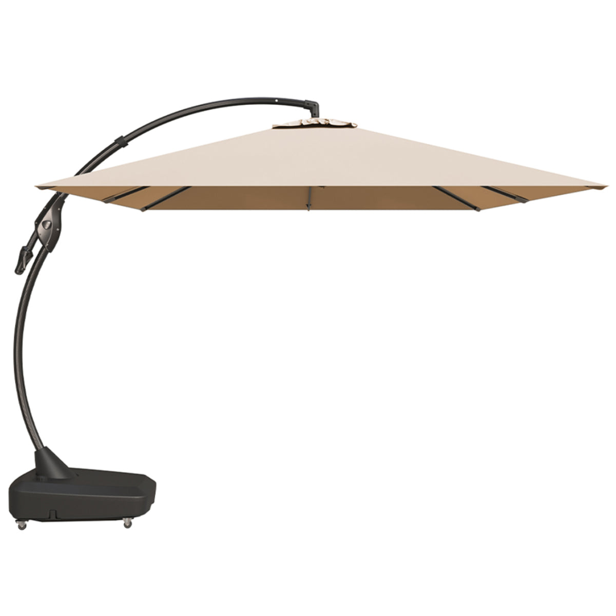 LOUNGE YARD 10x13 FT Rectangular Cantilever Patio Umbrella with Base & Umbrella Cover — product view 3