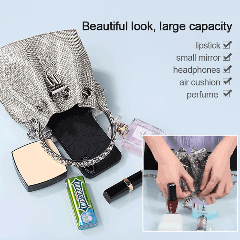 LoungeYard | Diamond Drawstring Bucket Bag — product view 6