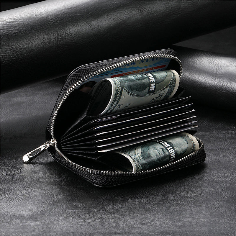 LoungeYard | Intelligent AirTag-Zip RFID Leather Wallet — product view 2
