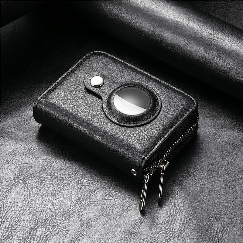 LoungeYard | Intelligent AirTag-Zip RFID Leather Wallet — product view 3