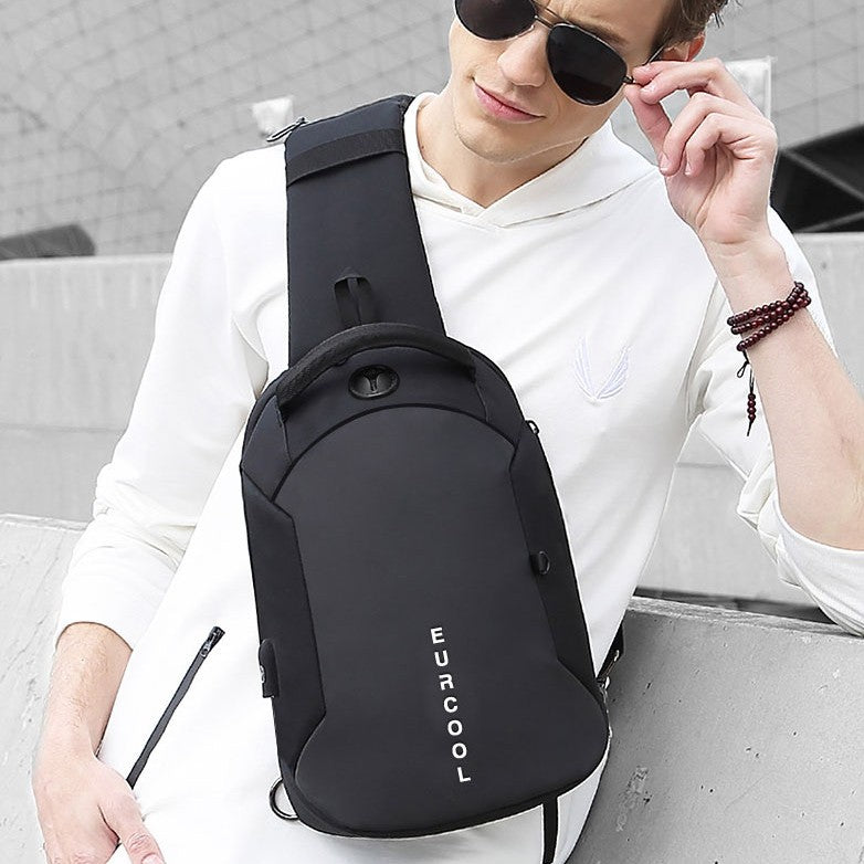 LoungeYard | Multifunctional Lightweight Packable Sling Bag, with Multi-layer Compartments, Large Capacity, Waterproof Fabric & Large Opening, for Trip, Commute, Hiking & More — product view 1