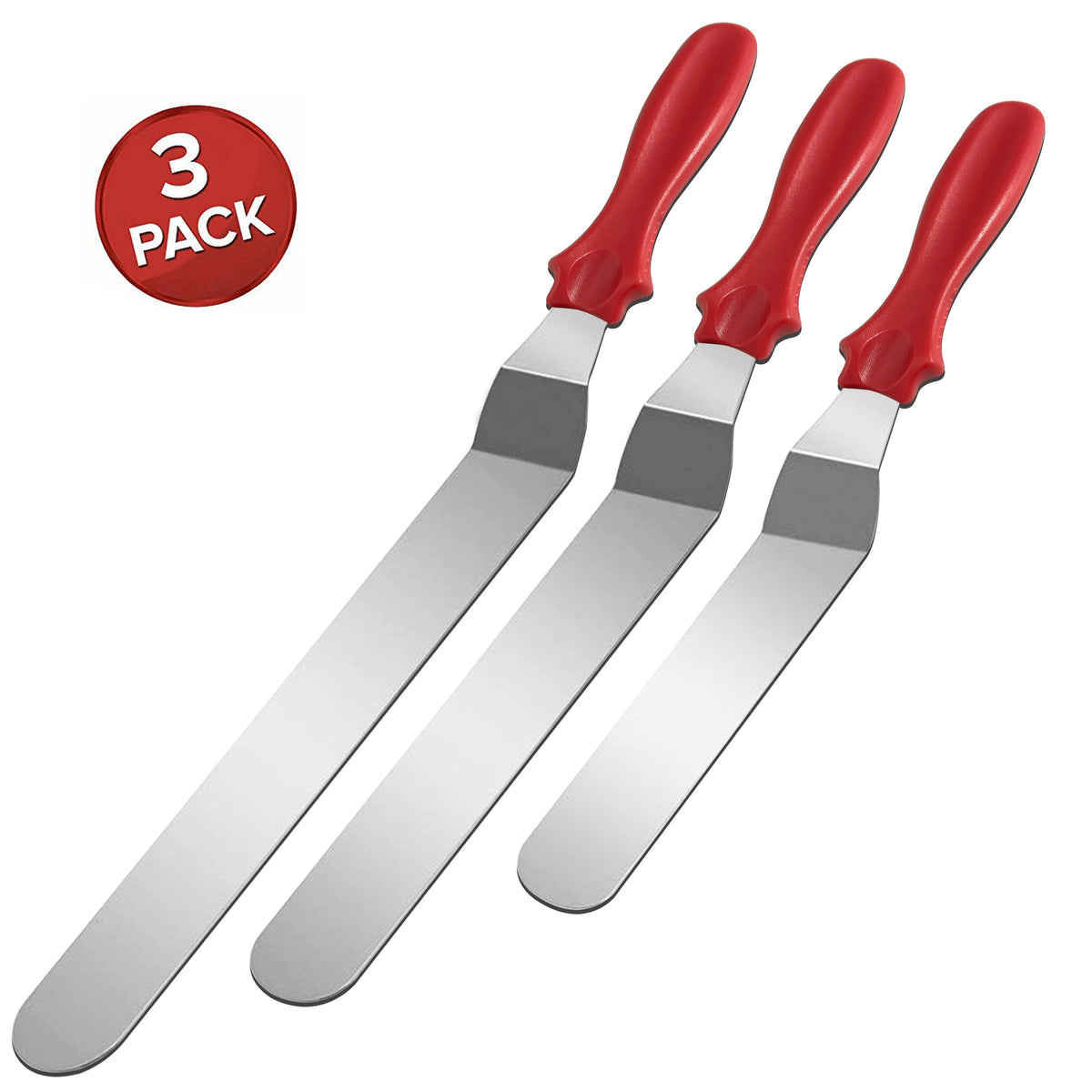 LoungeYard | Stainless Steel Cake Spatula Set 3 Pack — product view 7