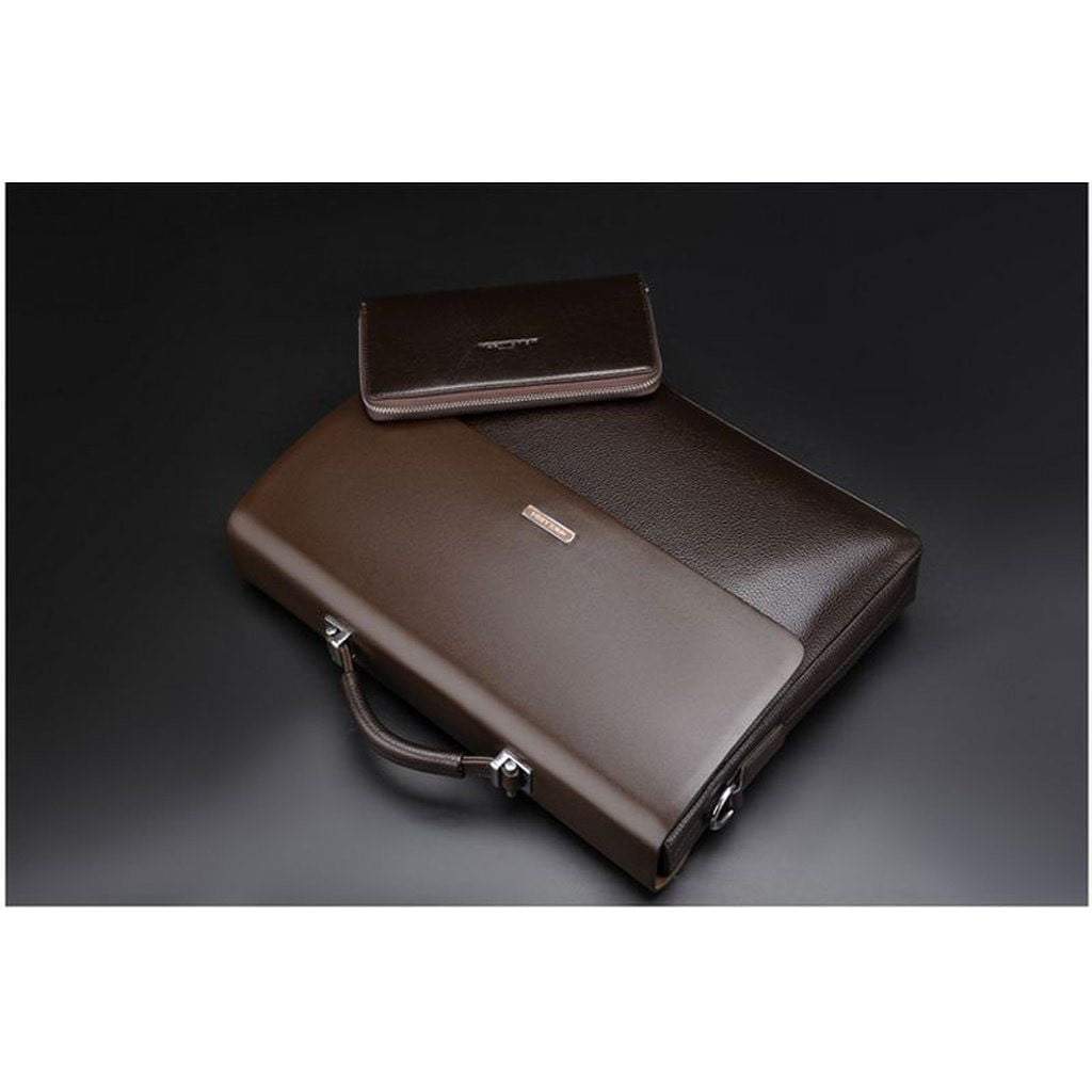 LoungeYard | New Business Mens Leather Briefcase — product view 5