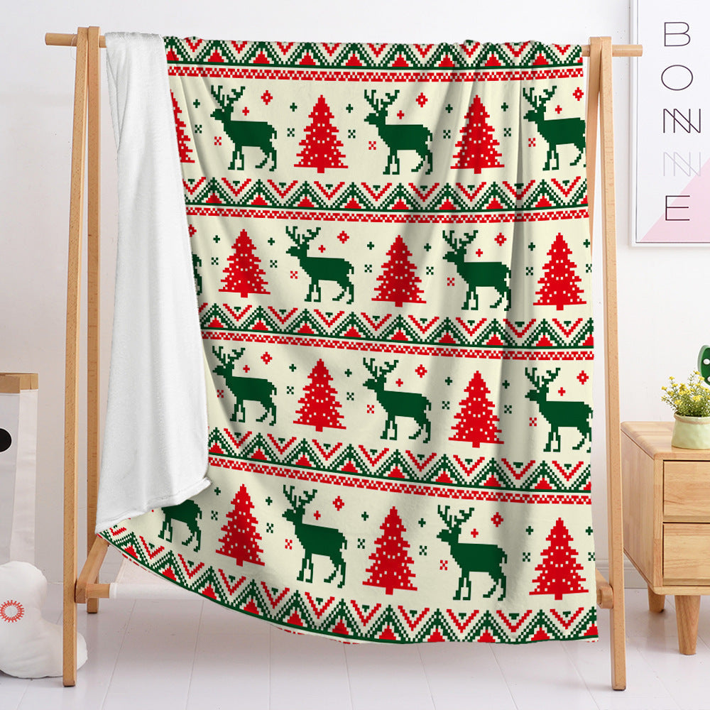 LoungeYard | Christmas 3D Digital Printing Flannel Blanket — product view 4