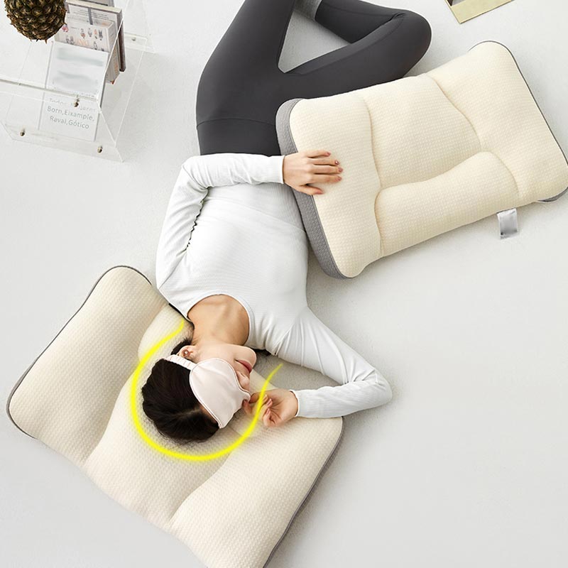 LoungeYard | Knitted Cotton Neck-support Sleeping Pillow — product view 1