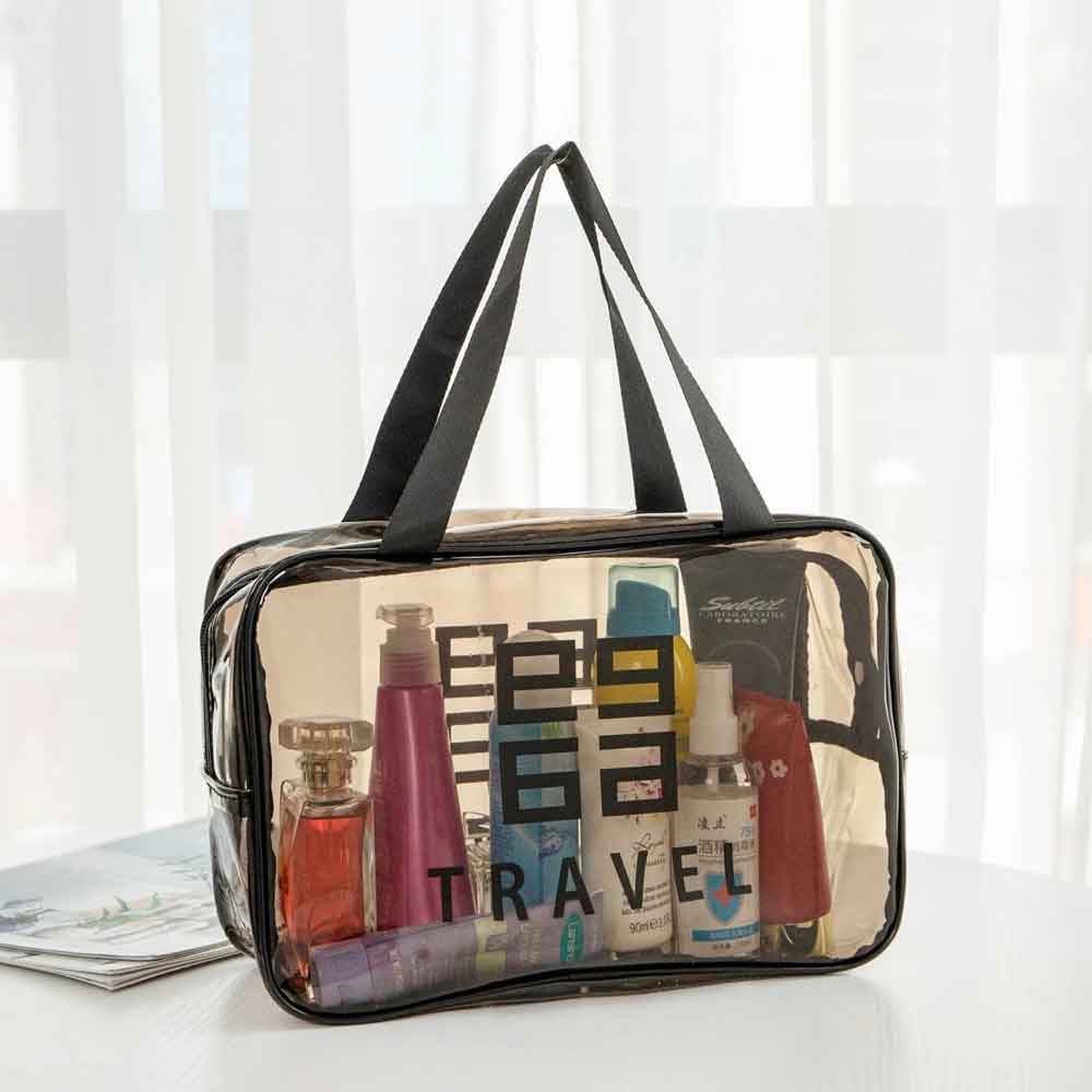 Travel Cosmetic Bag Organizer Transparent LoungeYard — product view 5