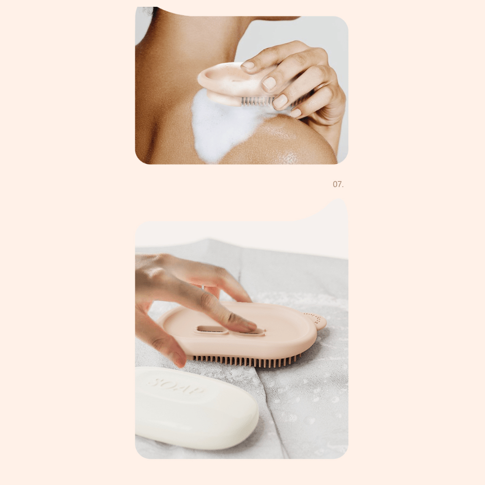 LoungeYard | Multi-functional soap box with bath brush — product view 6