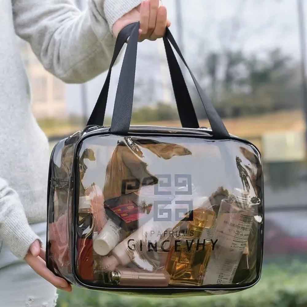 Travel Cosmetic Bag Organizer Transparent LoungeYard — product view 4