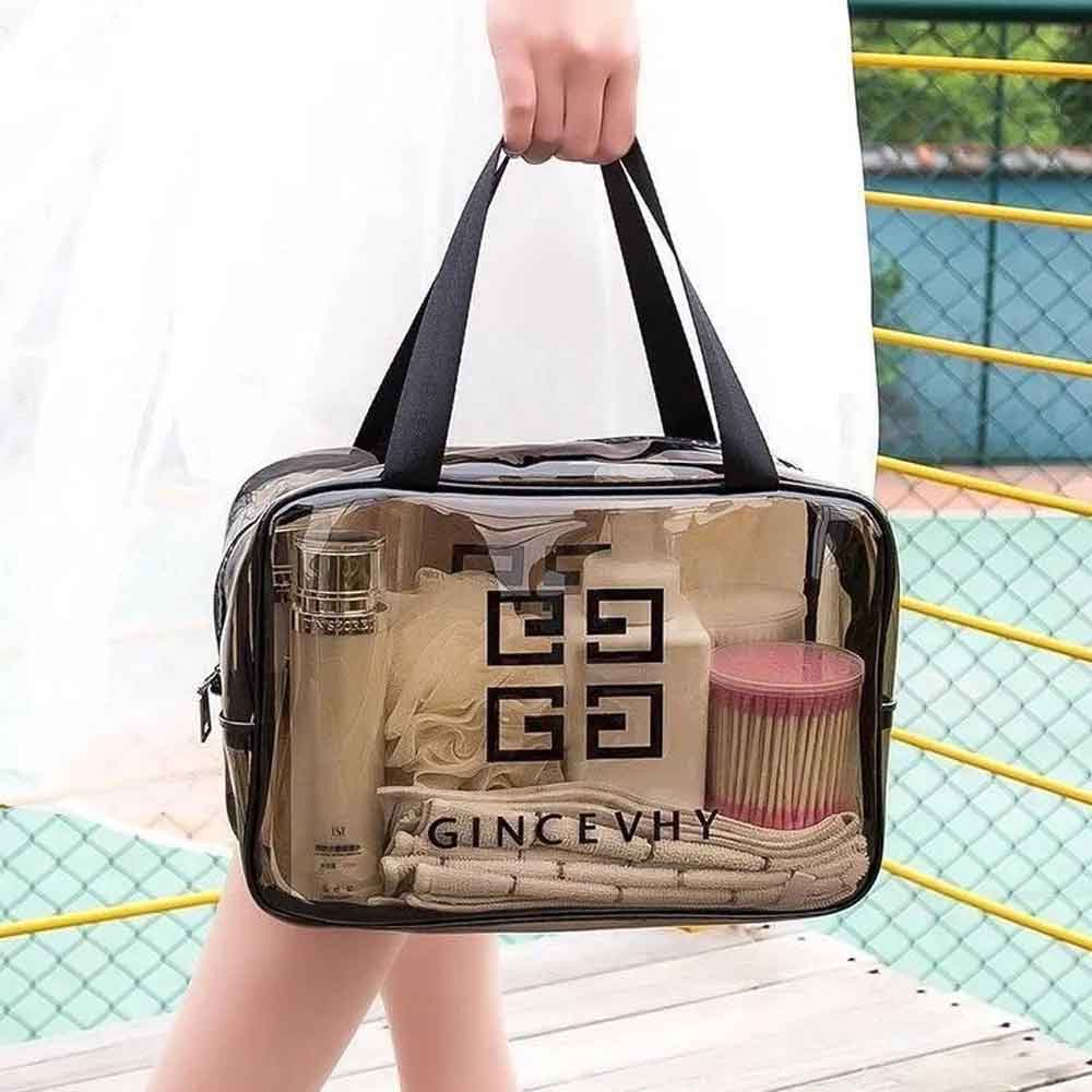 Travel Cosmetic Bag Organizer Transparent LoungeYard — product view 2