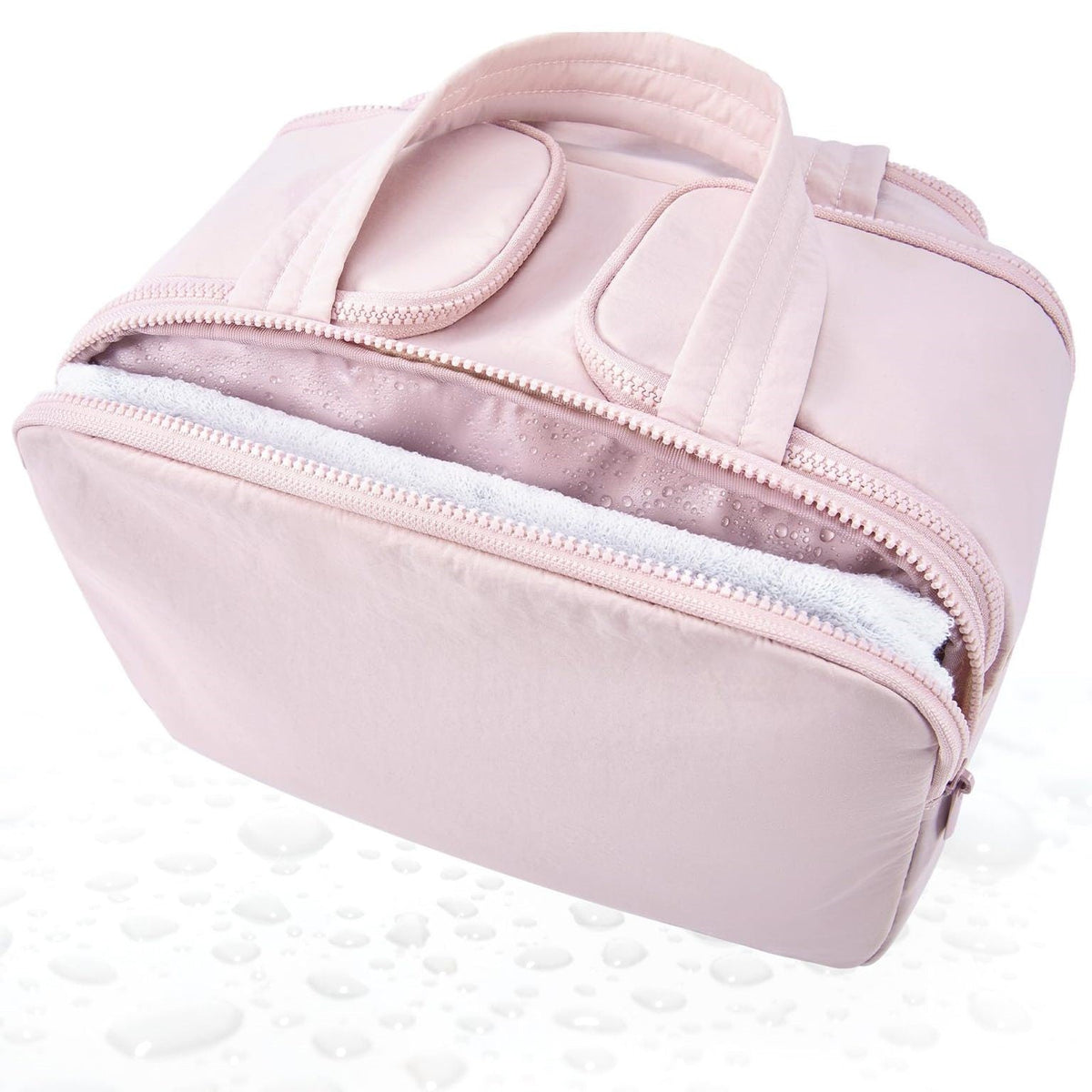 LoungeYard | Large wide-open travel makeup bag — product view 7