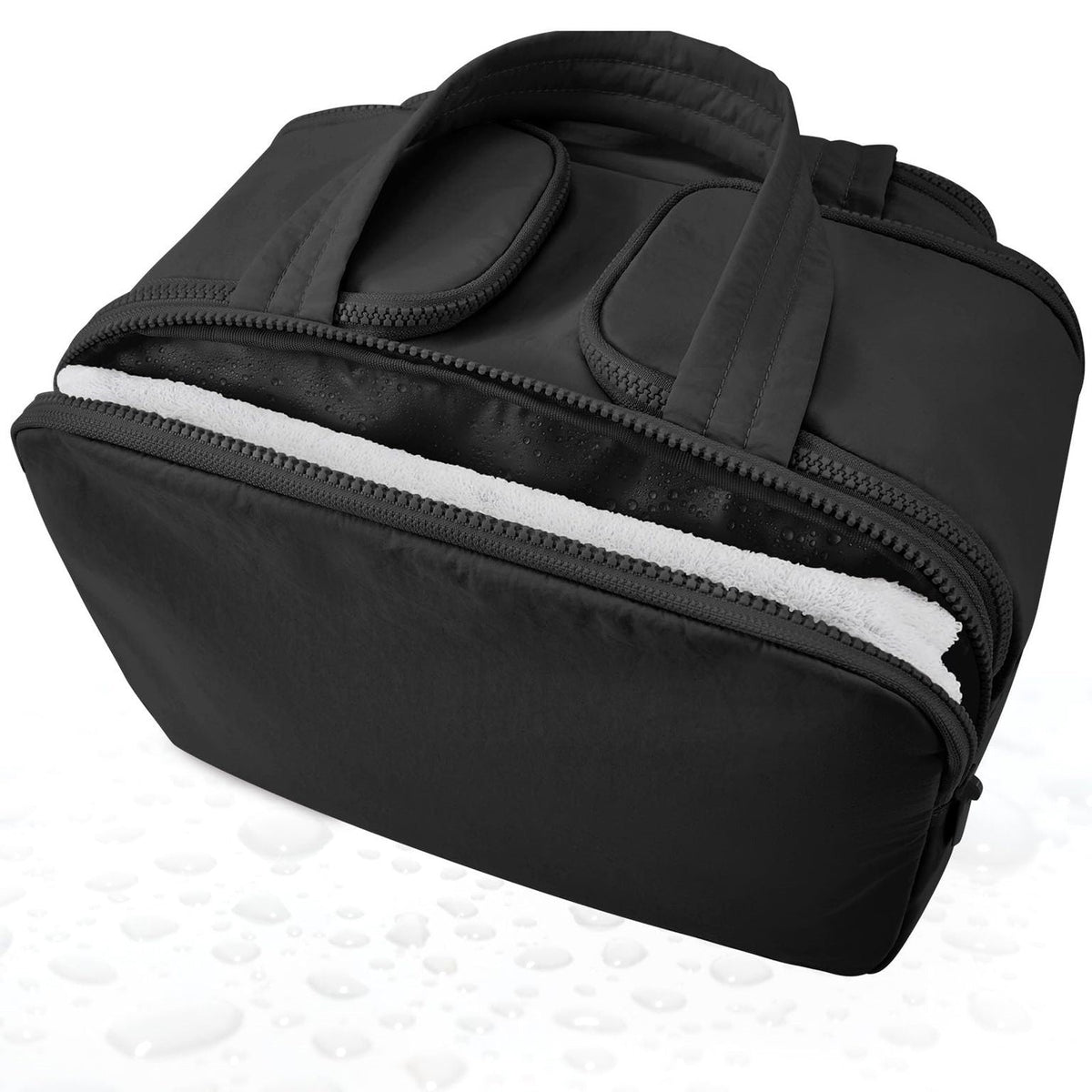 LoungeYard | Large wide-open travel makeup bag — product view 2