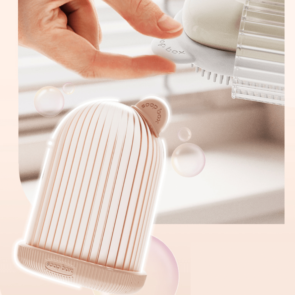 LoungeYard | Multi-functional soap box with bath brush — product view 2