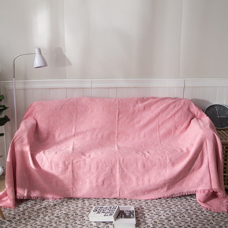 Textured Woven Throw Blanket — product view 2