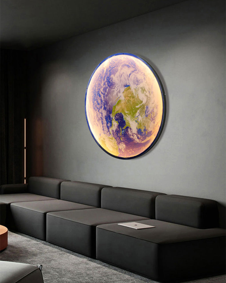 WOMO Moon/Earth Round Wall Sconce-WM6102 — product view 3