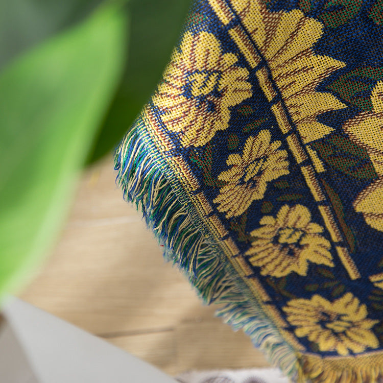 Floral Patterned Throw Blanket — product view 2