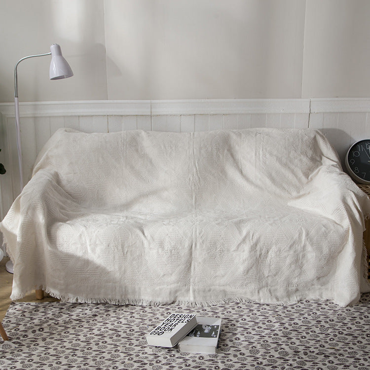 Cozy Lightweight Knitted Throw Blanket — product view 3