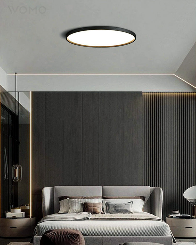WOMO Flat Round Flush Mount Ceiling Light-WM1024 — product view 2