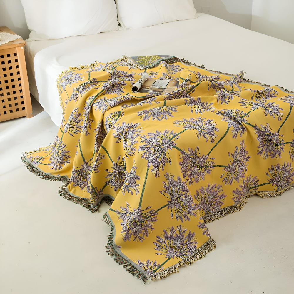 LoungeYard | Agapanthus Tassel Blanket — product view 1