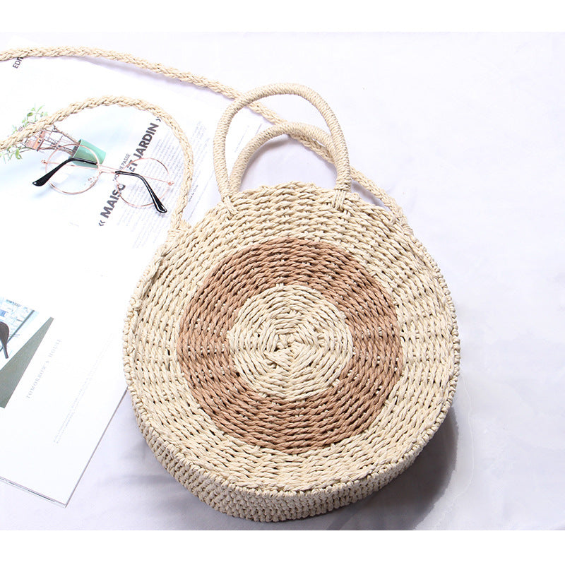 Handcrafted Round Wicker Bag LoungeYard — product view 6