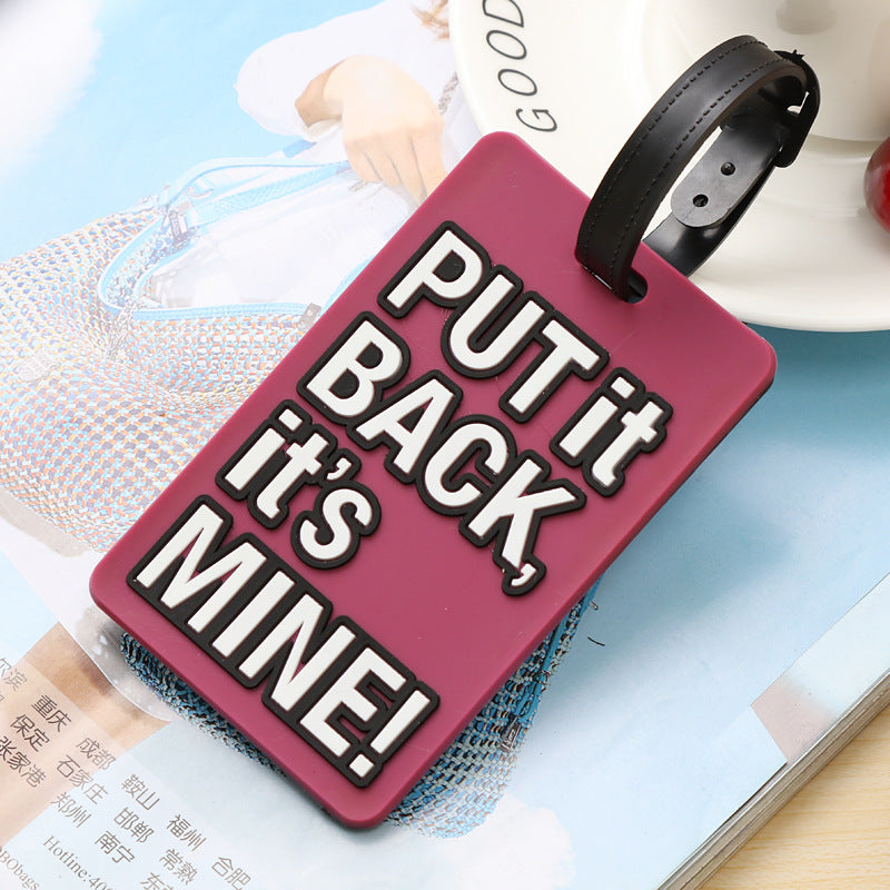 Unisex Bold Statement Luggage Tag LoungeYard — product view 3
