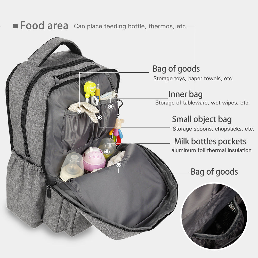 Elegant Laptop Backpack with Reinforced Back and Insulated Compartments LoungeYard — product view 3