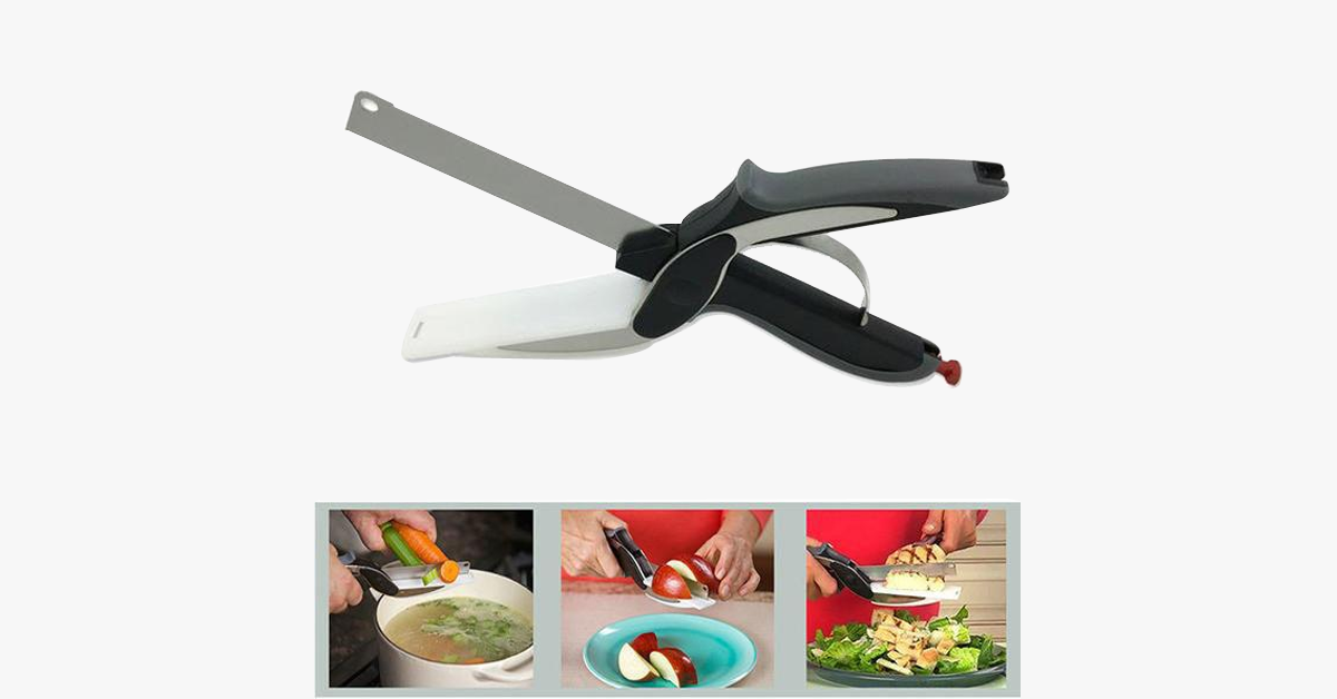 LoungeYard | 2 in 1 Stainless Steel Food Chopper with Comfort Grip - Chopping Made Smart — product view 1