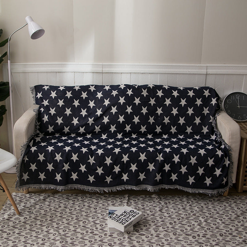 Star Patterned Woven Throw Blanket — product view 2