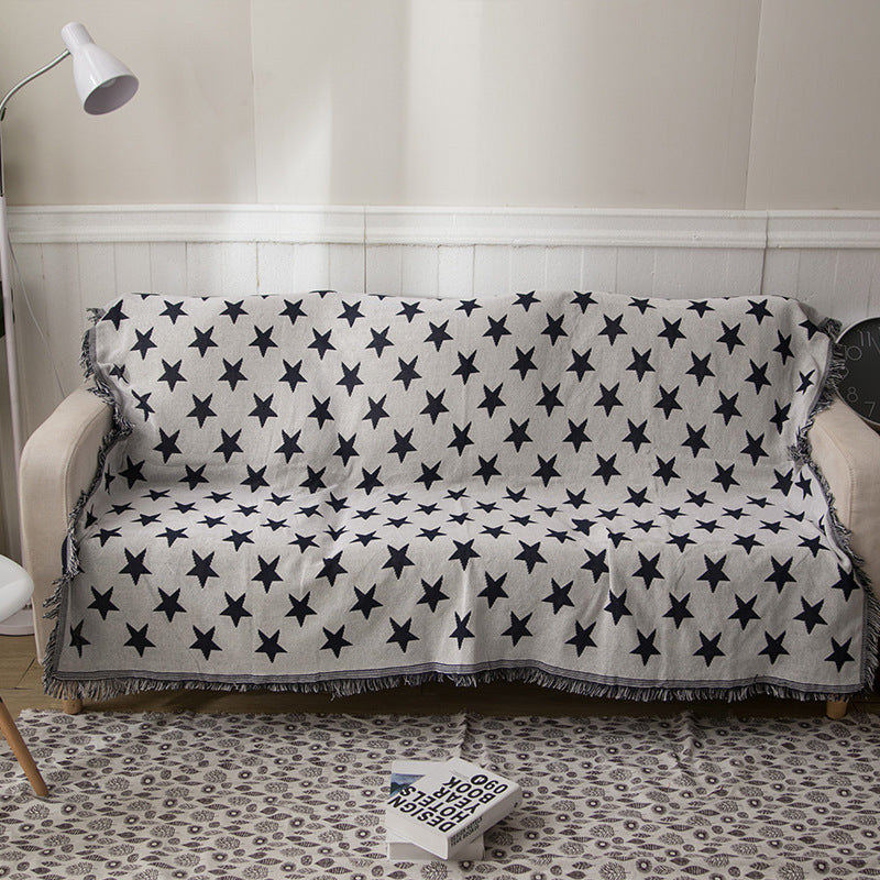 Star Patterned Woven Throw Blanket — product view 5
