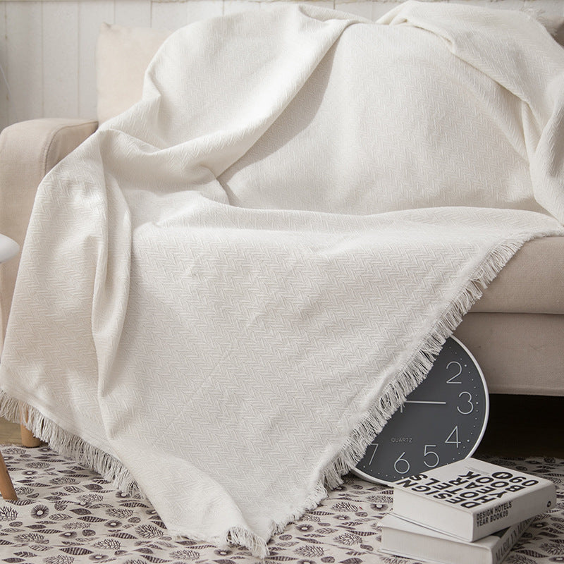 Textured Lightweight Knit Throw Blanket — product view 3