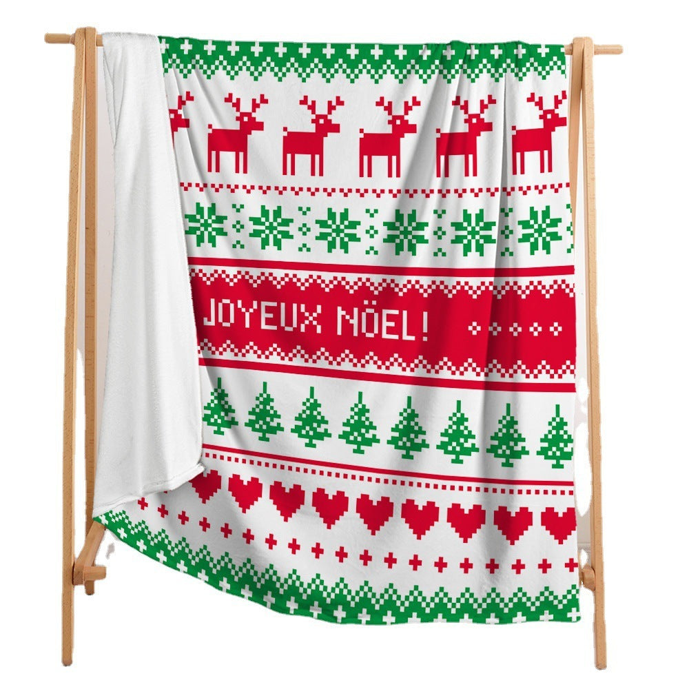 LoungeYard | Christmas 3D Digital Printing Flannel Blanket — product view 1