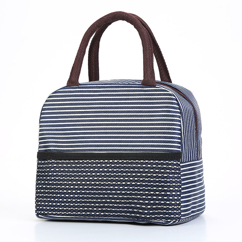 Cooling insulated bag with stylish striped pattern LoungeYard — product view 7