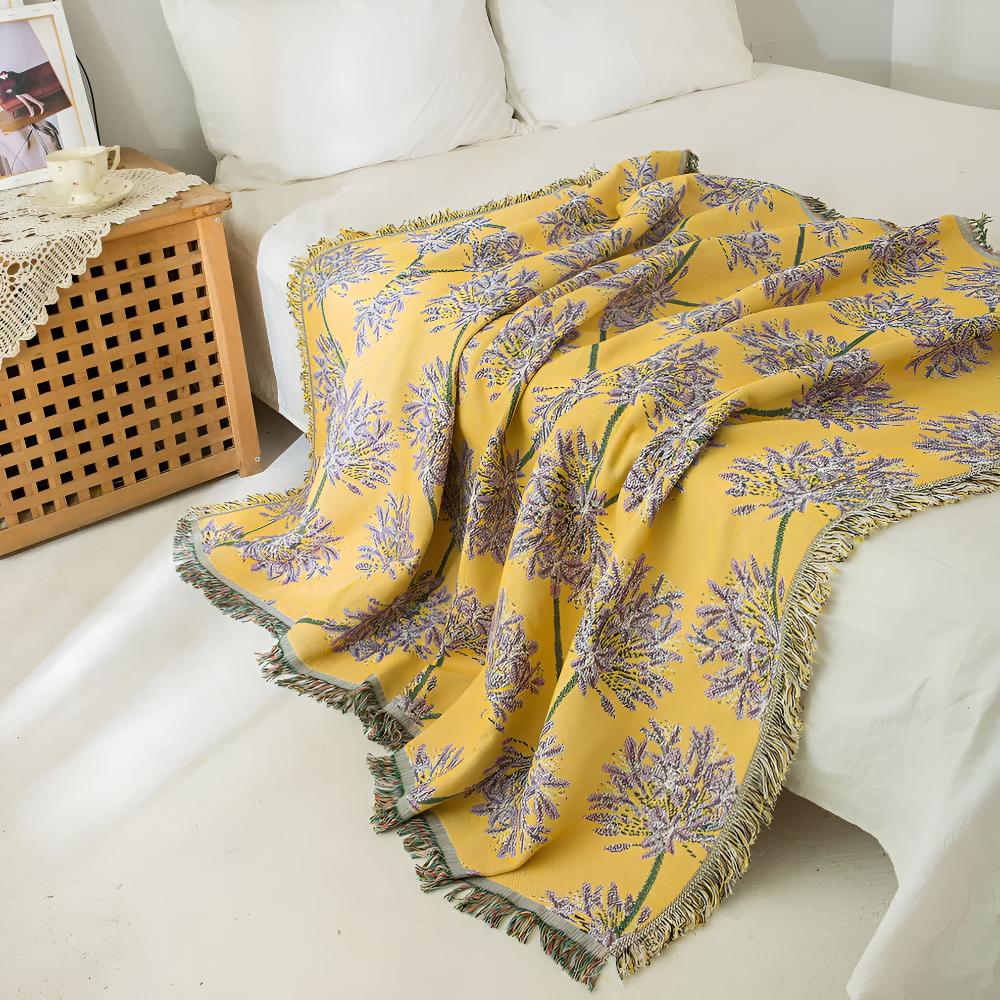 LoungeYard | Agapanthus Tassel Blanket — product view 4