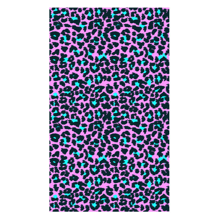 Beach towel with striking leopard motif and colorful accents LoungeYard — product view 6