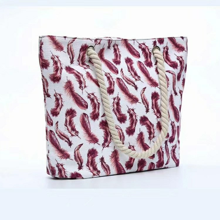 Fashionable and Large Beach Bag Made of Durable Material LoungeYard — product view 2