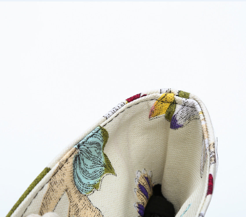 Elegant Beach Bag with Floral Embroidery Design LoungeYard — product view 5