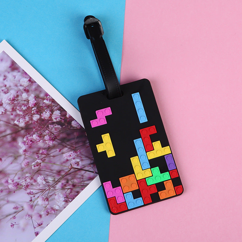 Unisex Fun Dot Pattern Luggage Tag LoungeYard — product view 3