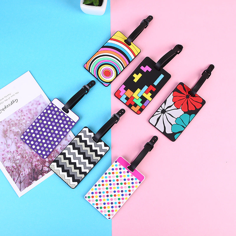 Unisex Fun Dot Pattern Luggage Tag LoungeYard — product view 5