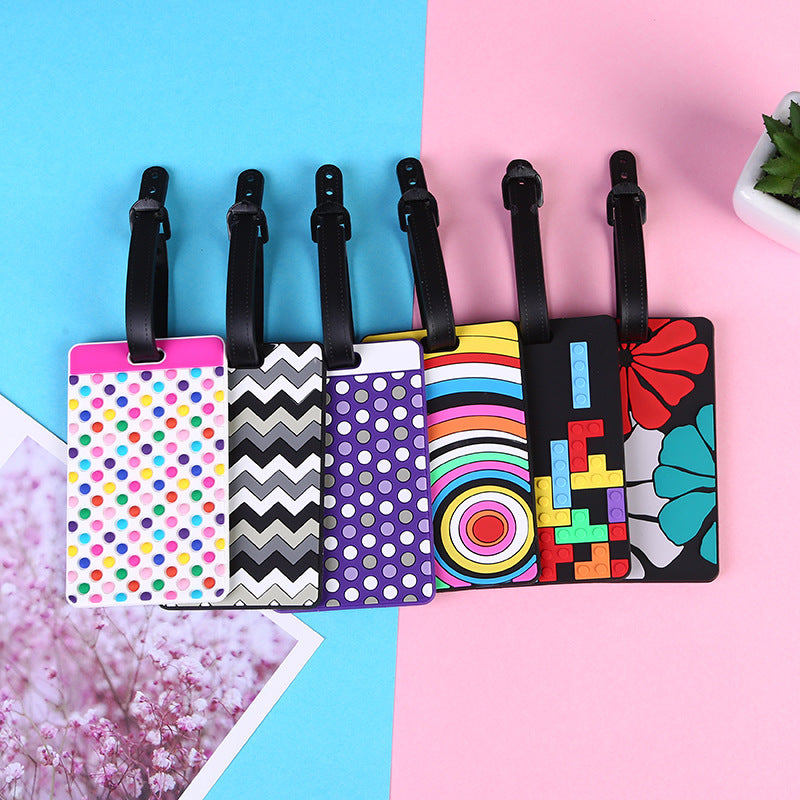 Unisex Fun Dot Pattern Luggage Tag LoungeYard — product view 6