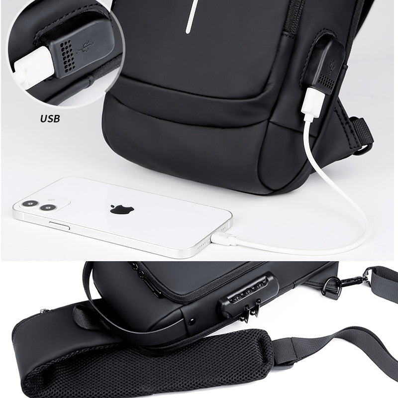 LoungeYard | Casual Multifuntional Anti-theft Chest Bag for Men — product view 3
