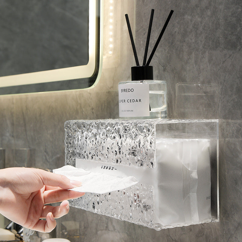 LoungeYard | Multifunctional Glacier Pattern Textile Box — product view 2