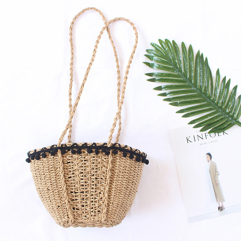 Handcrafted Basket Bag LoungeYard — product view 1