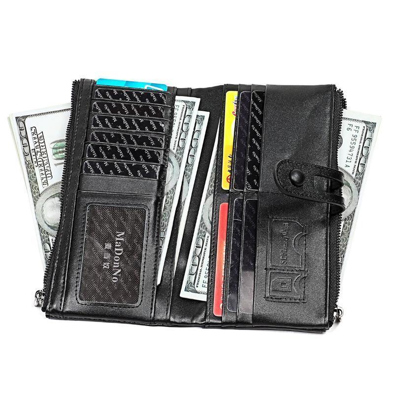 Long wallet made of genuine leather | LoungeYard — product view 7