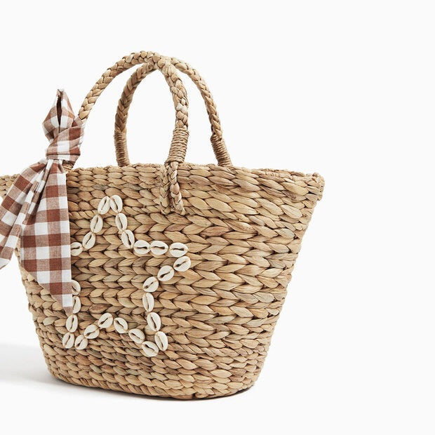 Trendy Basket Bag with Decorative Tied Belt LoungeYard — product view 4