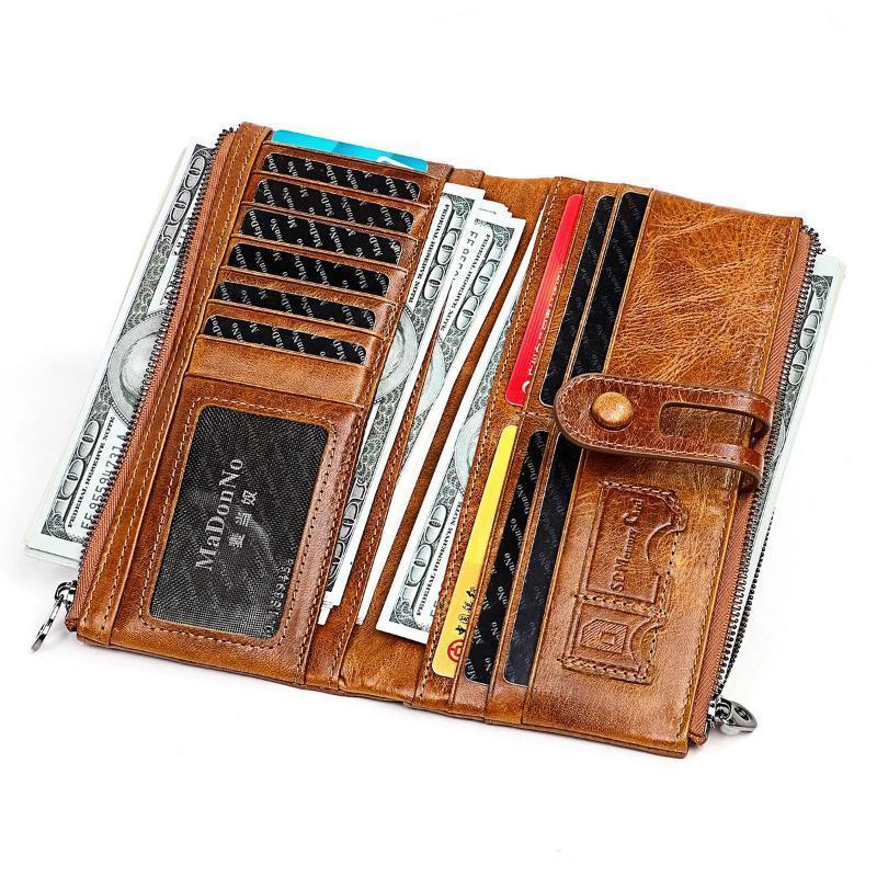 Long wallet made of genuine leather | LoungeYard — product view 2