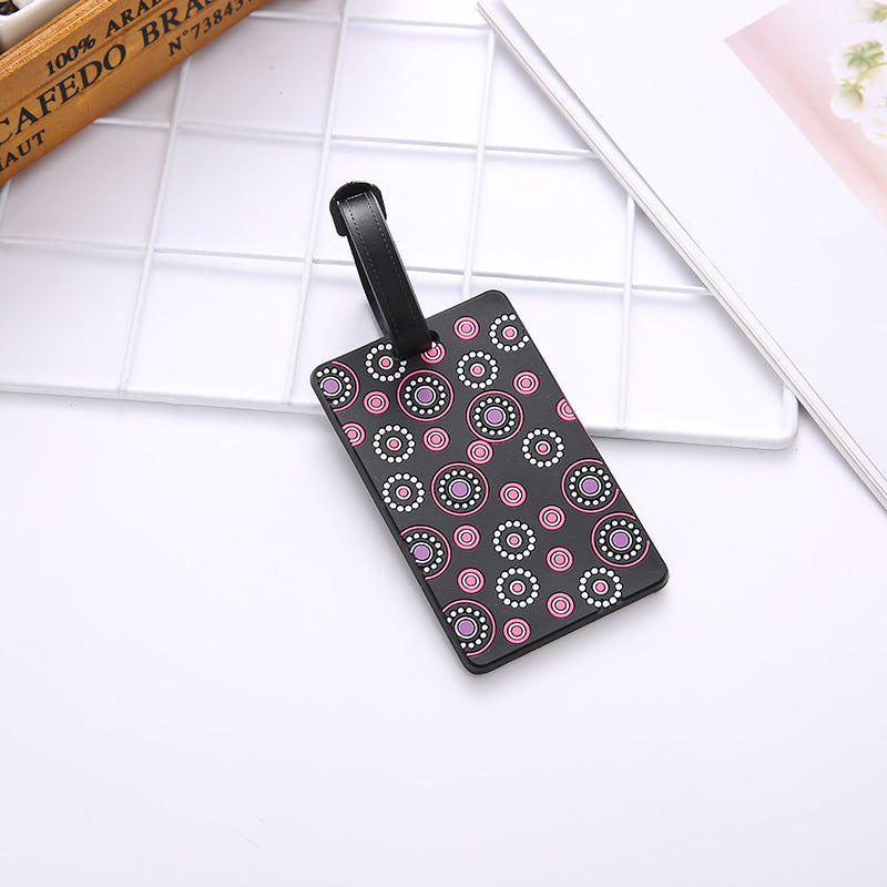 Unisex Geometric Pattern Travel Luggage Tag LoungeYard — product view 6