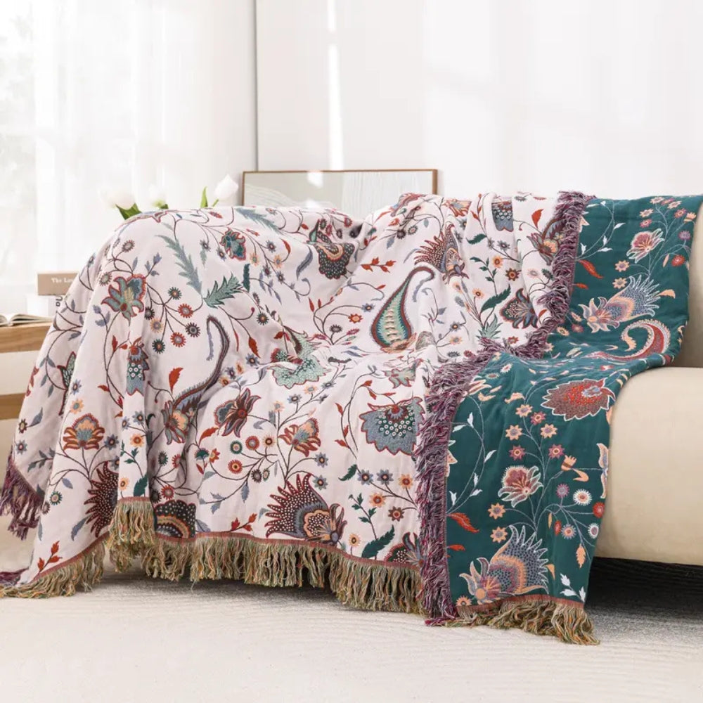 LoungeYard | Liora Vintage Reversible Soft Blanket — product view 7